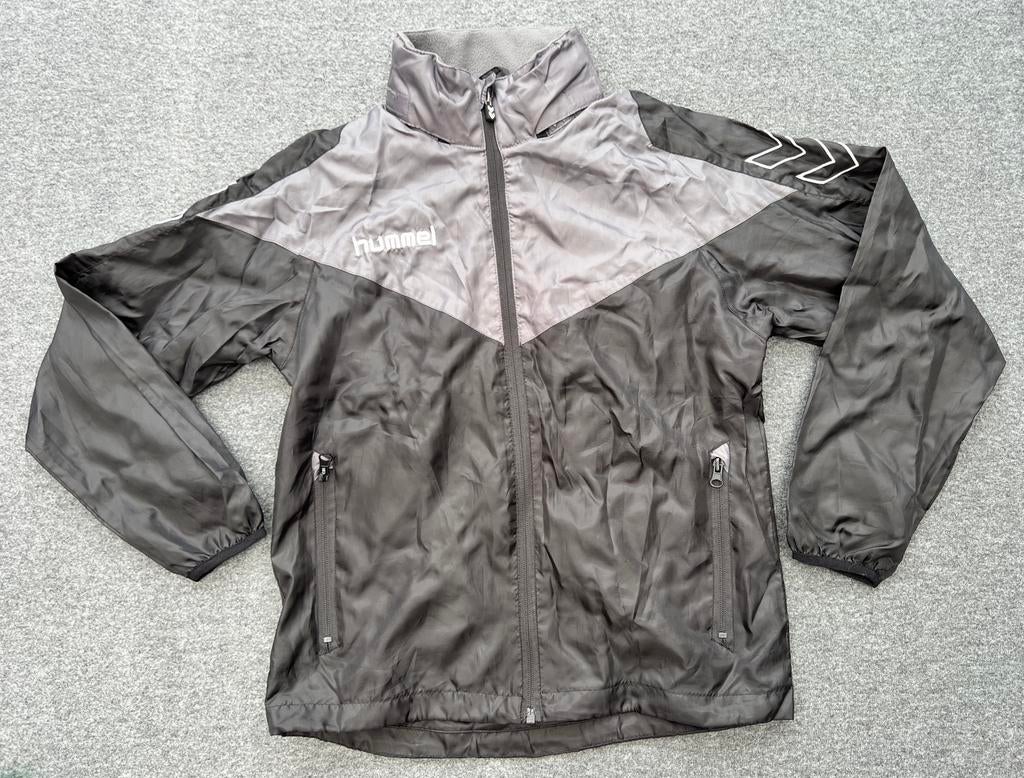 Hummel windjack jongen – maat 152 – zwart – capuchon, Ophalen of Verzenden, Zo goed als nieuw, Jongen, Jas