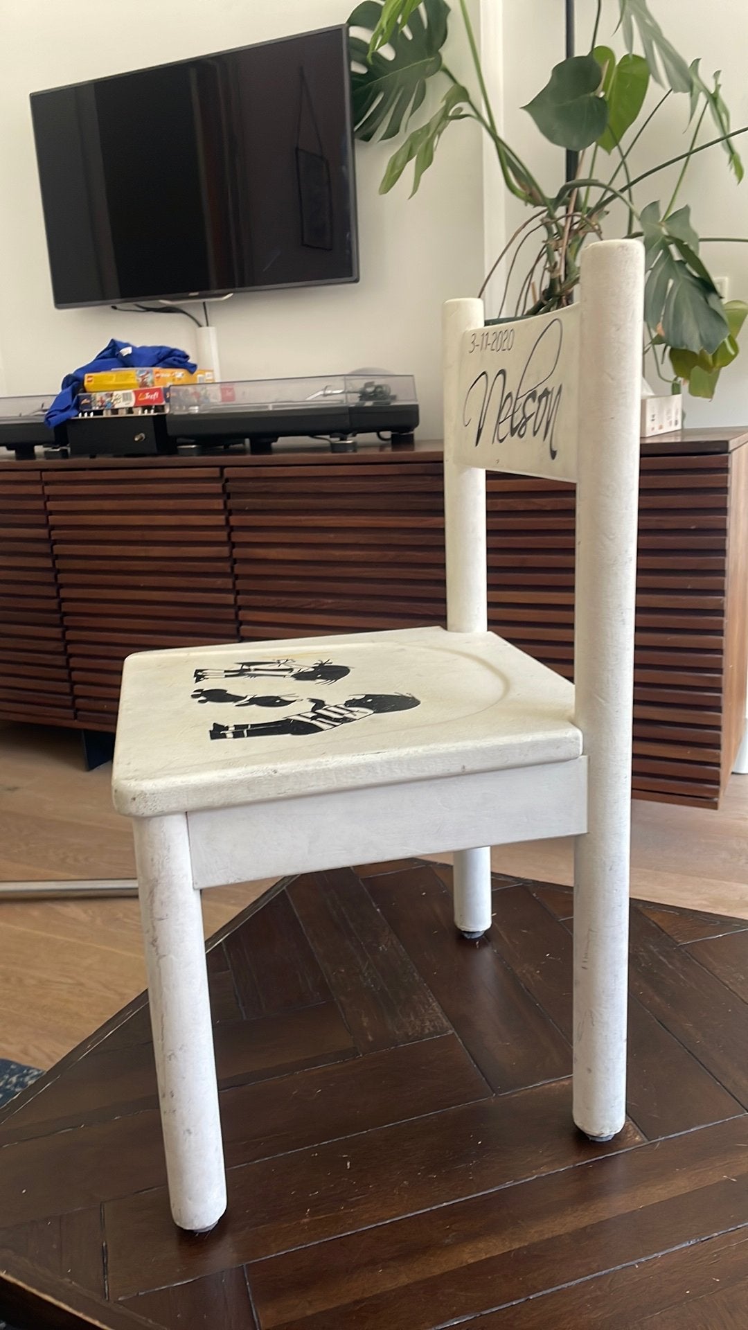 Houten kinderstoel, Kinderen en Baby's, Kinderstoelen, Ophalen, Gebruikt, Overige typen