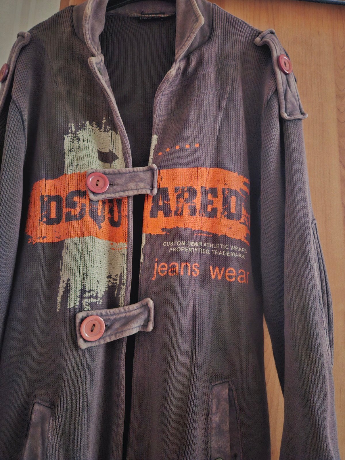 DSQUARED2 Original cardigan, Disquared2, Bruin, Maat 42/44 (L), Ophalen of Verzenden