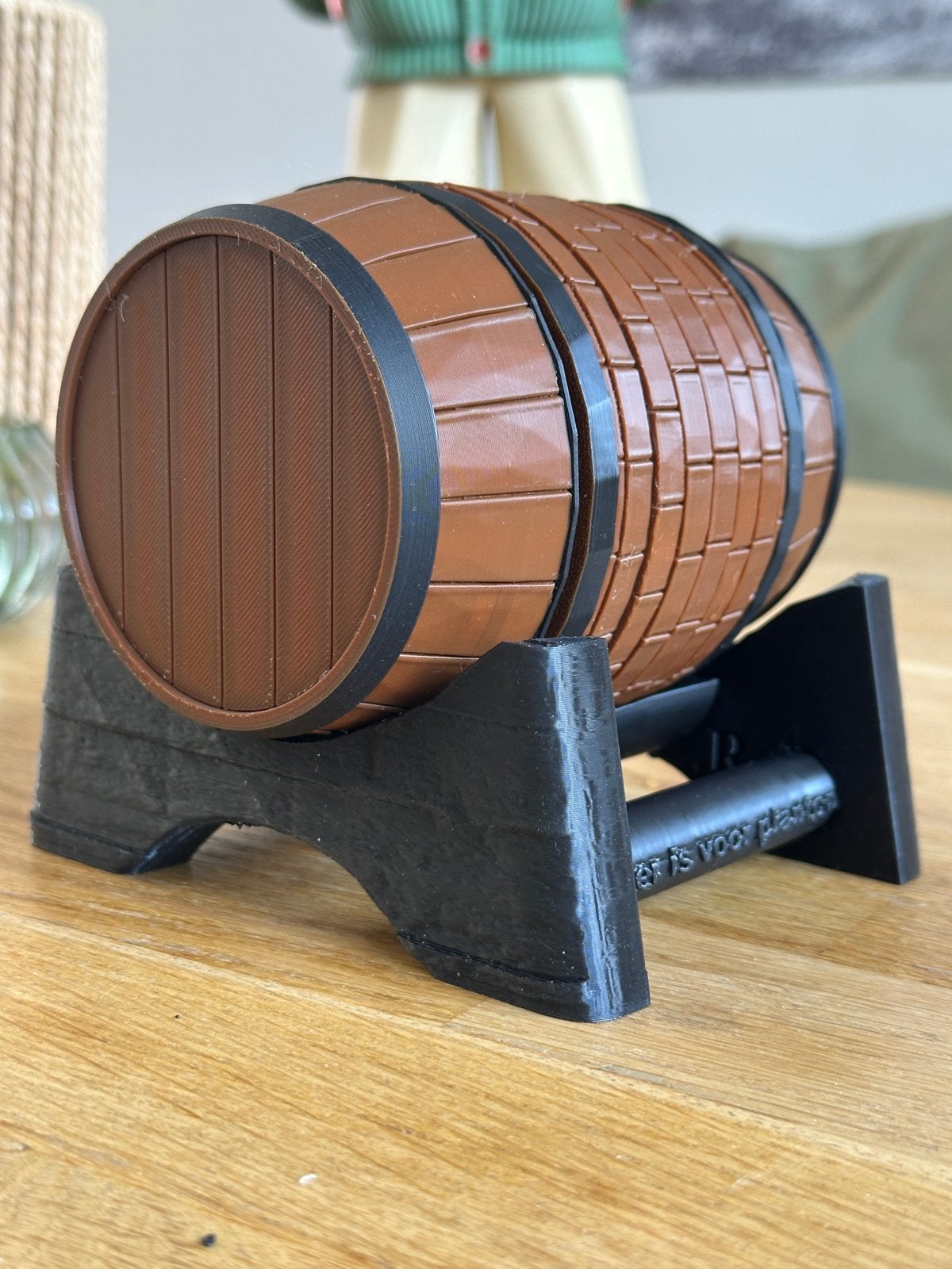 Whisky Onderzetters in Vat Houder - Uniek Cadeau, Overige stijlen, Nieuw, Kunststof, Ophalen of Verzenden
