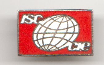 Vintage broche isc cie emaille, Verzenden, Zo goed als nieuw, Transport