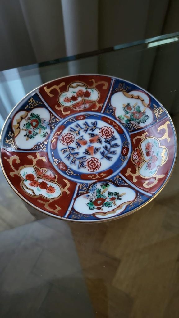 Gold Imari schotel doorsnede 13 cm, Ophalen of Verzenden