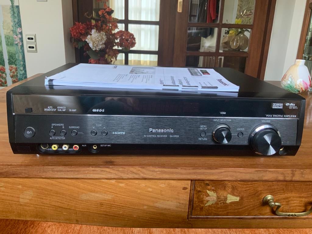 Panasonic SA-XR59 Digital AV-Receiver 7.1 Dolby Dts toslink, Ophalen of Verzenden, Zo goed als nieuw, 120 watt of meer, Overige merken