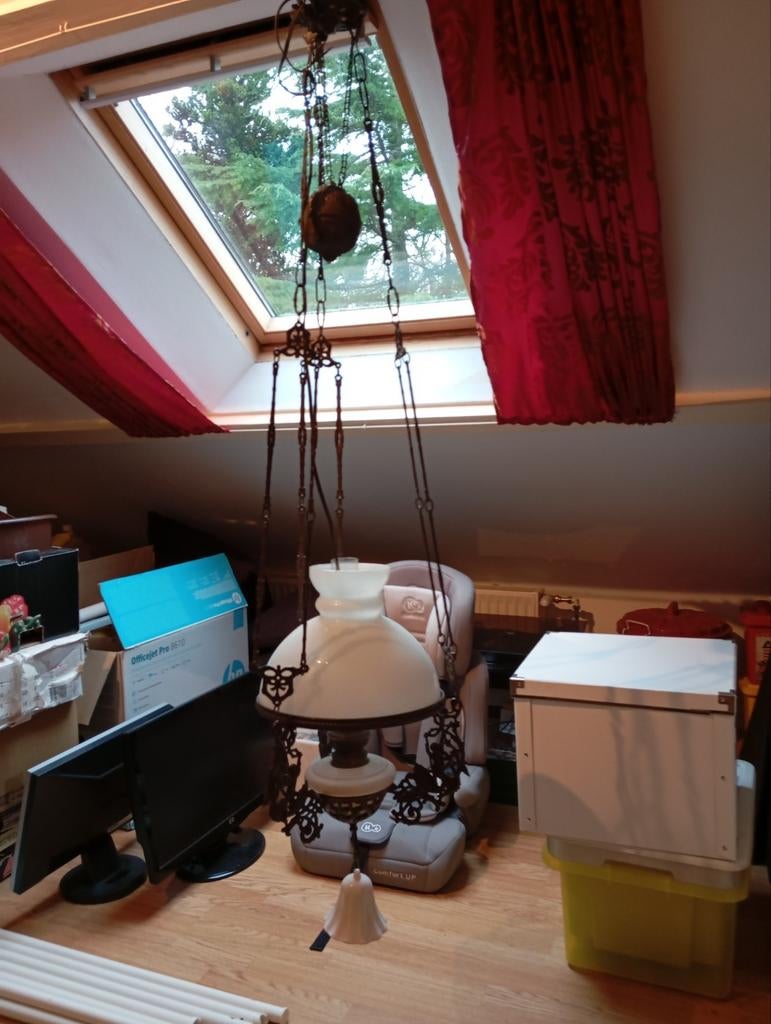 Oude Schippertje Lamp, Huis en Inrichting, Lampen | Hanglampen, Gebruikt, 50 tot 75 cm, Klassiek, Ophalen of Verzenden