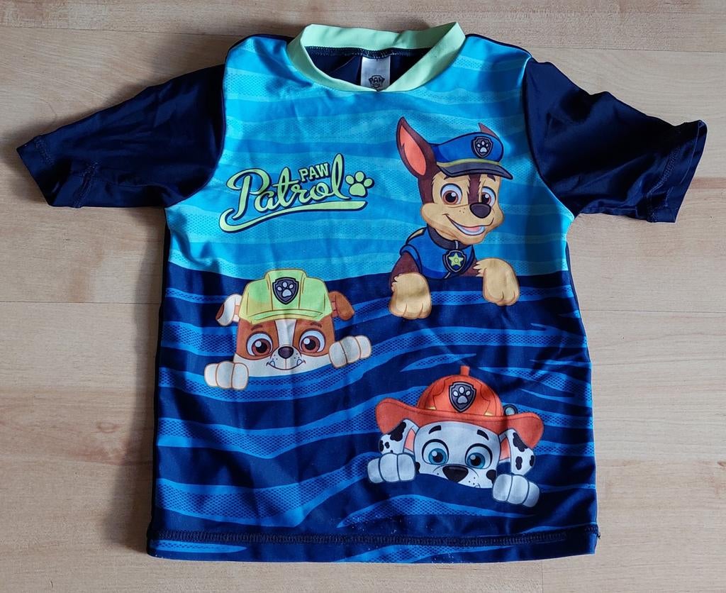 Paw patrol zwemshirt, maat 98-104, Kinderen en Baby's, Kinderkleding | Maat 104, Sport- of Zwemkleding, Ophalen of Verzenden, Zo goed als nieuw