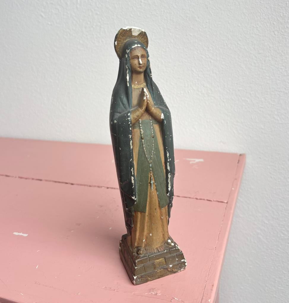 Antiek heiligenbeeldje Sint-Theresia, Ophalen of Verzenden