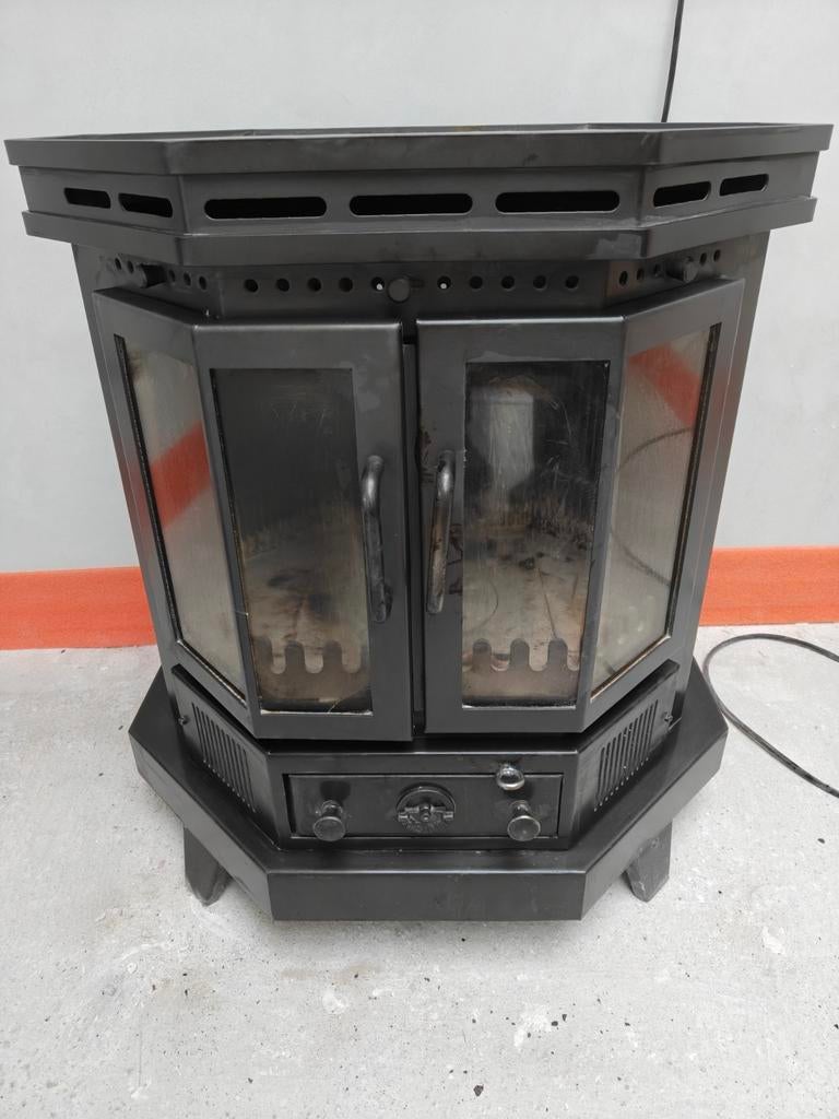 Oslo XXL 8kw houtkachel, Ophalen, Gebruikt, Houtkachel, Vrijstaand
