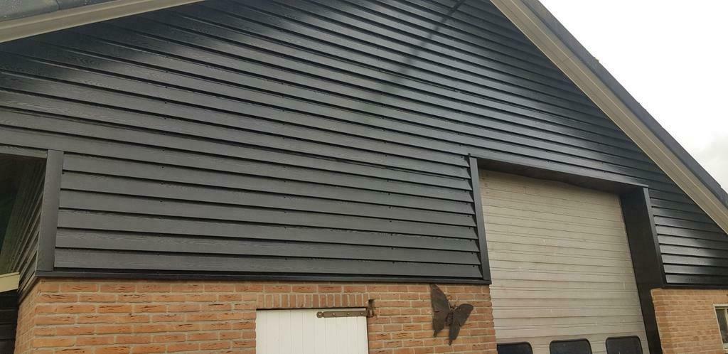 Houtnerf platen   damwand dak  dakpanplaten, Doe-het-zelf en Verbouw, Ophalen, Zo goed als nieuw, Overige materialen, Minder dan 20 mm