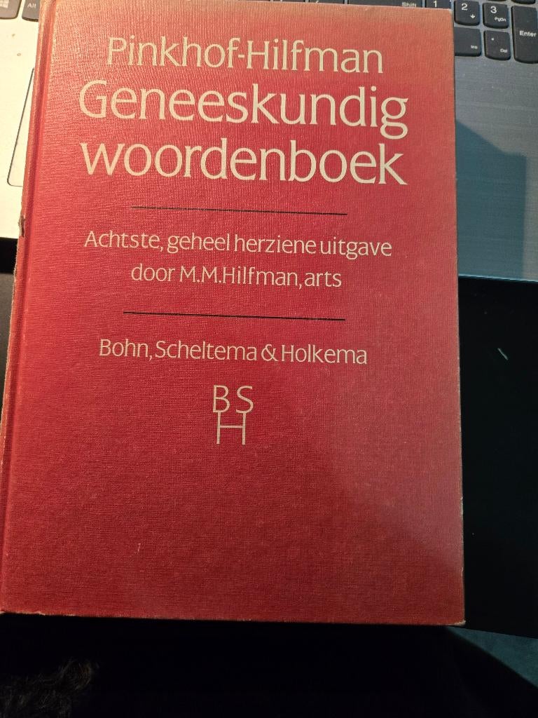 Pinkhof-Hilfman Geneeskundig woordenboek. 1984, HBO, M.M. Hilfman, Beta, Ophalen