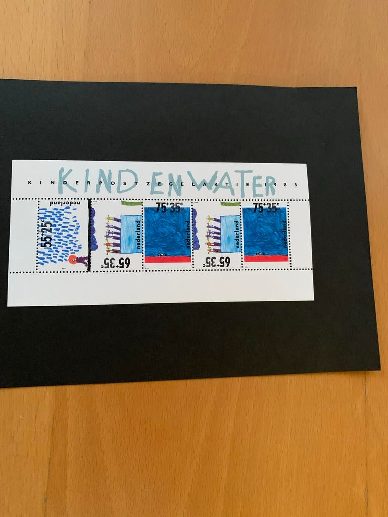 Kinderpostzegels 1988 - Kind en Water, Ophalen of Verzenden, Na 1940, Gestempeld