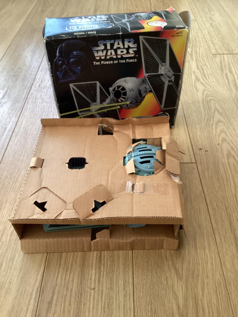 Star Wars TIE Fighter met doos en binnendoos (e.a.), Ophalen of Verzenden, Gebruikt, Actiefiguurtje