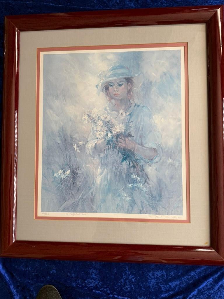 print "Le Chapeau Blue " Paul Rouwette, Antiek en Kunst, Ophalen