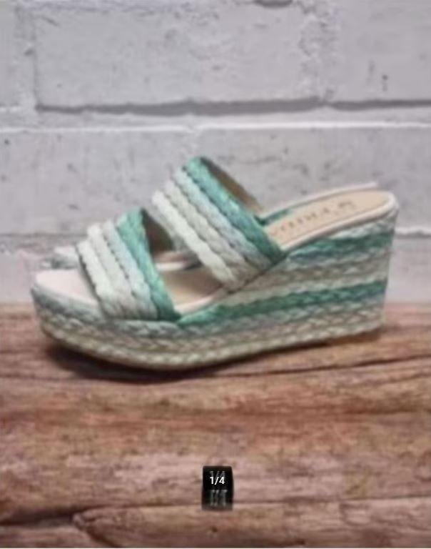 Frida - Mooie raffia sleehakken maat 38 - Nieuw - Heartmind, Kleding | Dames, Schoenen, Frida, Nieuw, X, Sandalen of Muiltjes