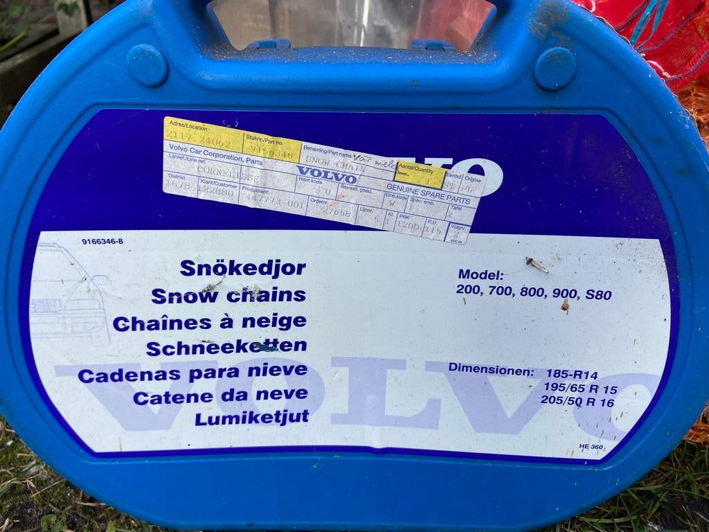 Sneeuwkettingen Volvo 185-R14, 195/65 R15, 205/50 R16, Ophalen of Verzenden, Gebruikt