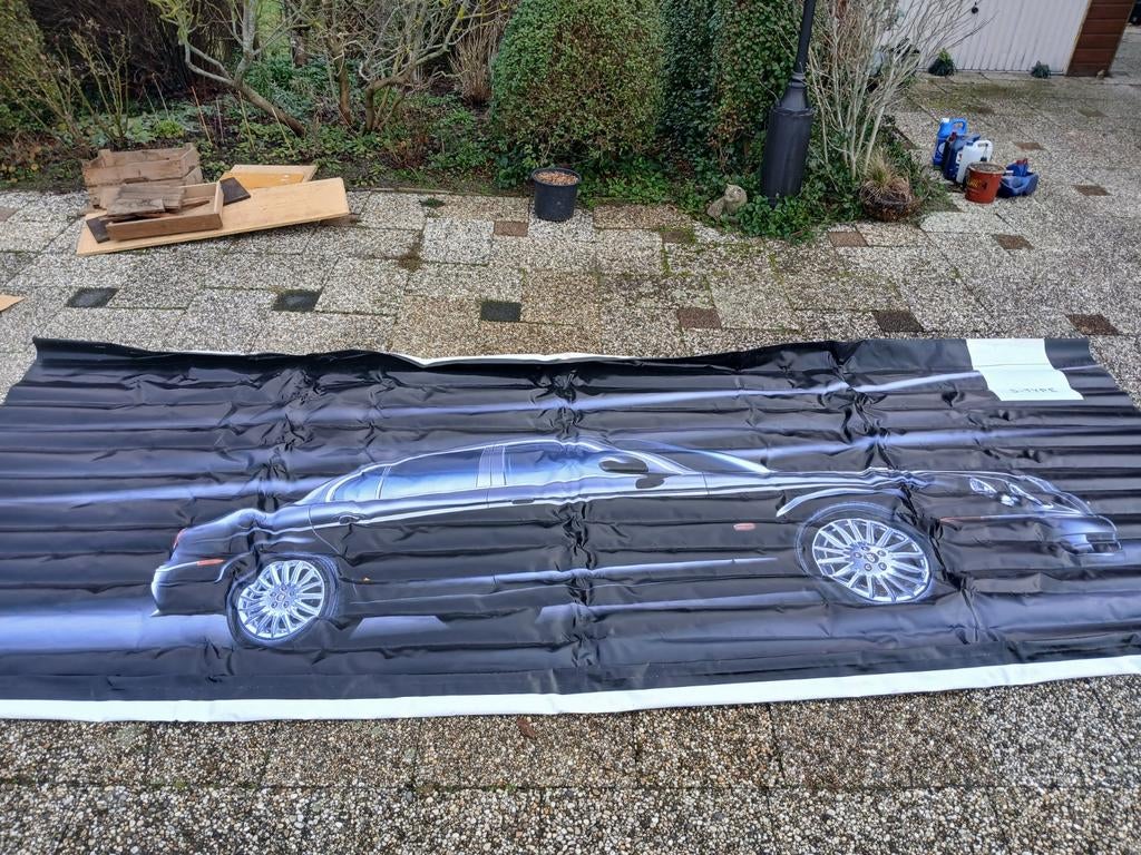 Poster Jaguar S-type 480cm x 110cm, Ophalen of Verzenden, Jaguar, Bumper