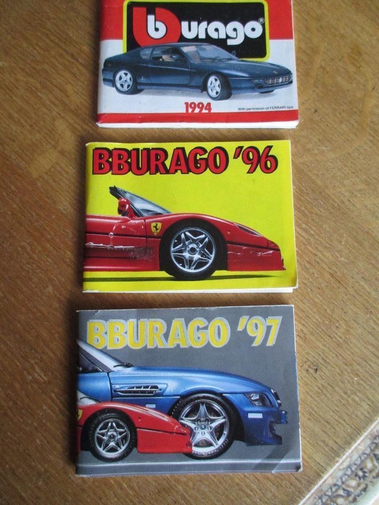 3 boekjes bBurago modelauto's., Ophalen of Verzenden, Zo goed als nieuw, Overige typen, Overige merken