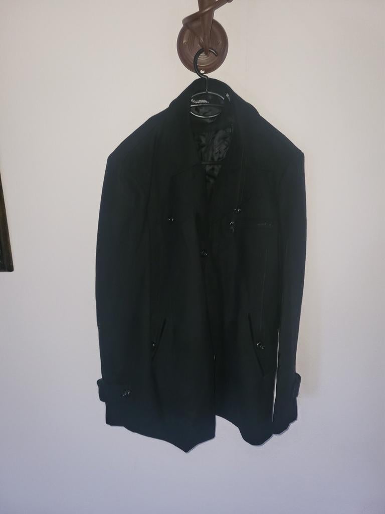 Zwarte Overjas - Nieuw, Nooit Gedragen, Kleding | Heren, Ophalen of Verzenden, Nieuw, Zwart