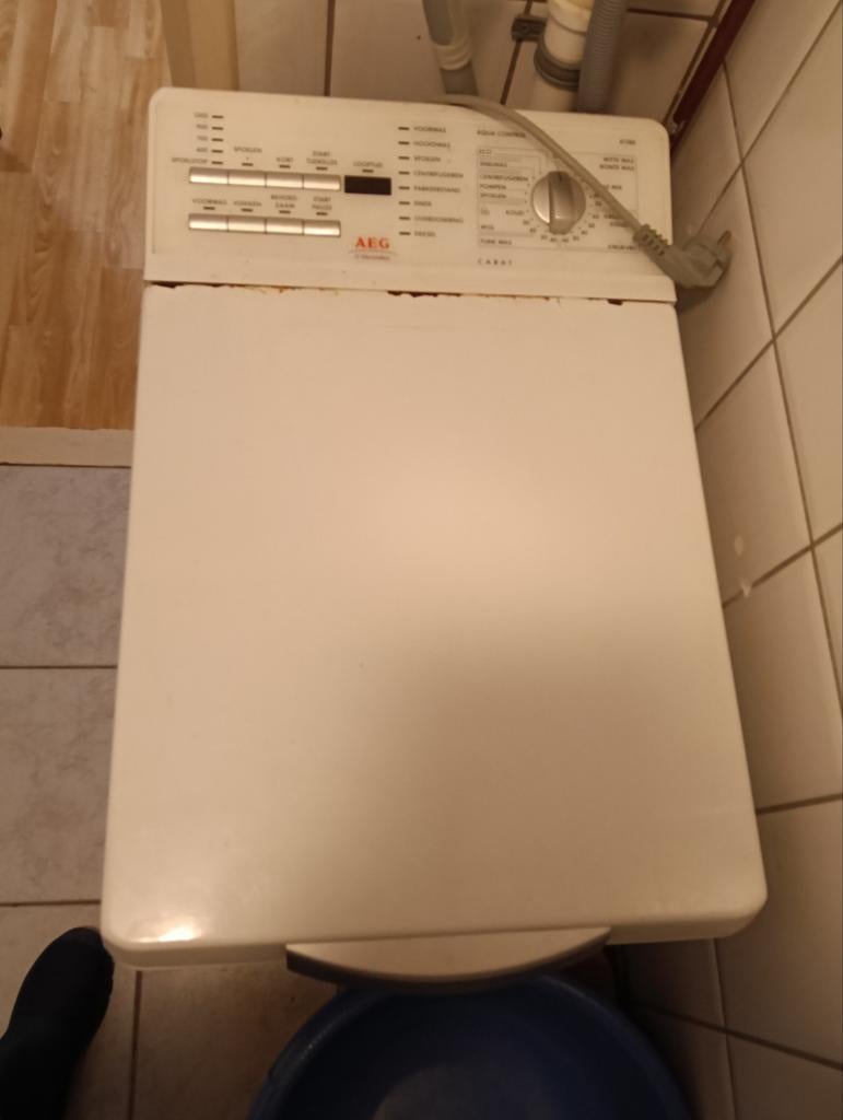 Gebruikte Bovenlader Wasmachine - Goedkoop!, Witgoed en Apparatuur, Wasmachines, Ophalen, 4 tot 6 kg, Bovenlader, Kort programma