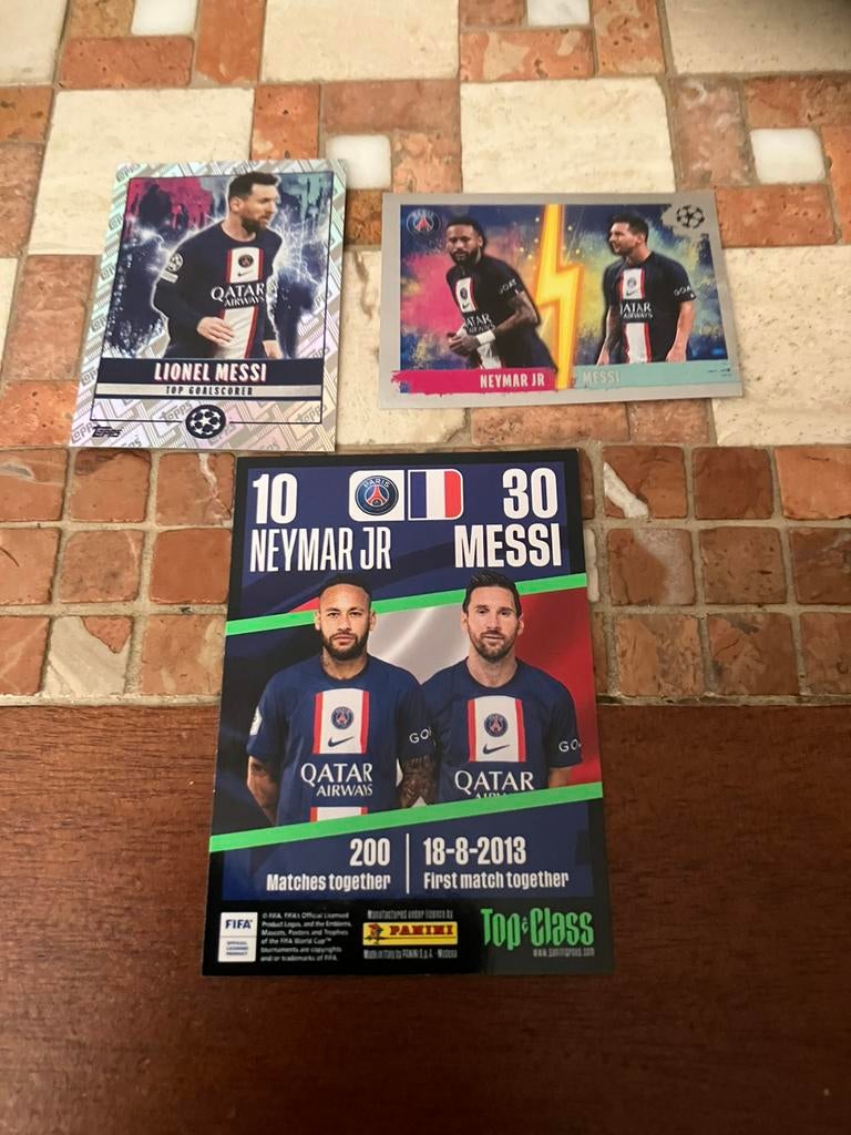 Messi Neymar panini, Ophalen of Verzenden, Zo goed als nieuw, Buitenlandse clubs, Poster, Plaatje of Sticker