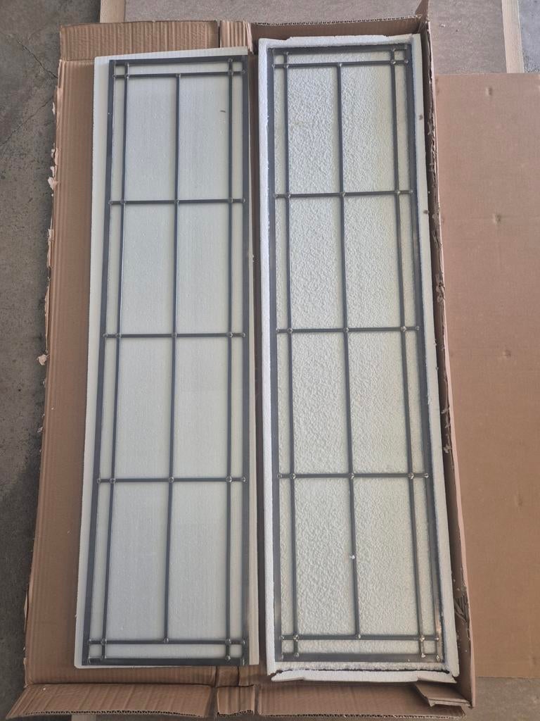 Glas in lood 22 ruits blank Cando (88/93 x 231,5) NIEUW, Doe-het-zelf en Verbouw, Deuren en Horren, Ophalen, 215 cm of meer, Binnendeur