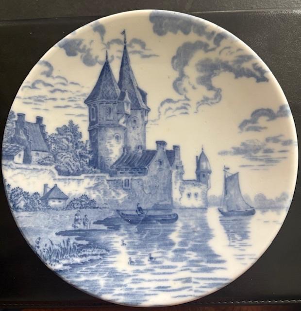 Delfts blauw bordje/schilderijtje, Antiek en Kunst, Ophalen of Verzenden