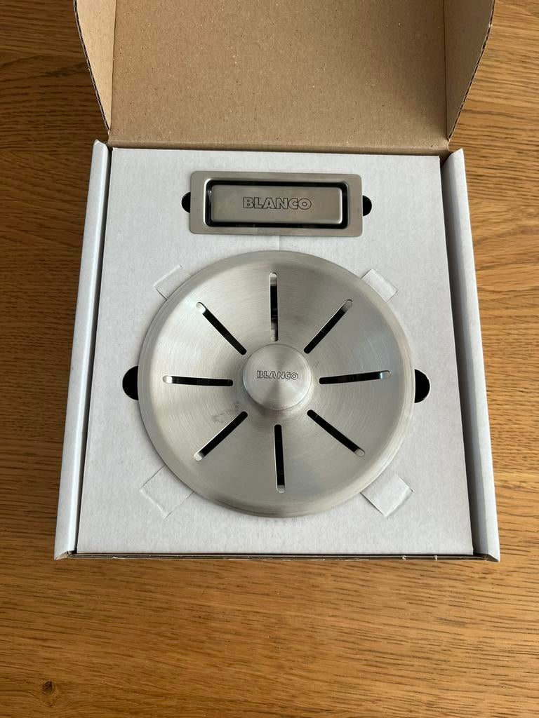 Blanco waste en overloop set RVS korfventiel, Ophalen of Verzenden, Zo goed als nieuw, 25 tot 50 cm, Minder dan 100 cm