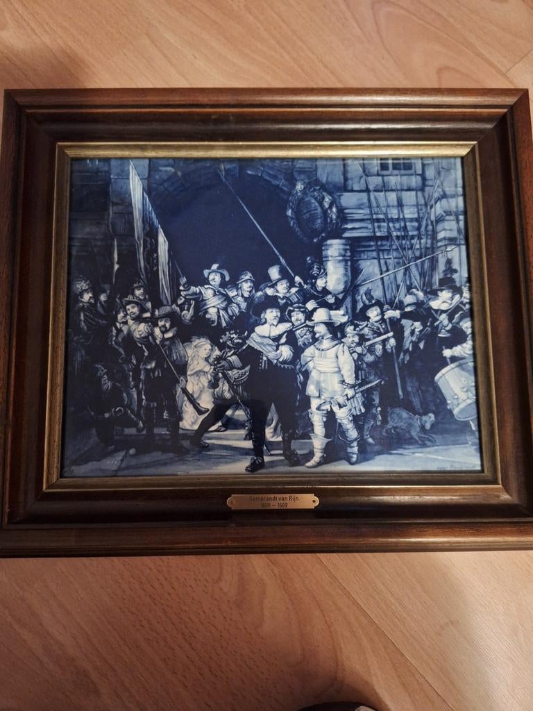 Westraven Delfts Blauw Nachtwacht Tegel - Limited Edition, Ophalen of Verzenden