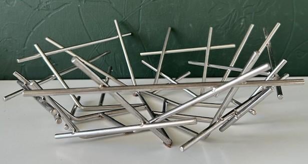 Alessi Blow Up design fruitschaal rvs, Antiek en Kunst, Kunst | Designobjecten, Ophalen of Verzenden