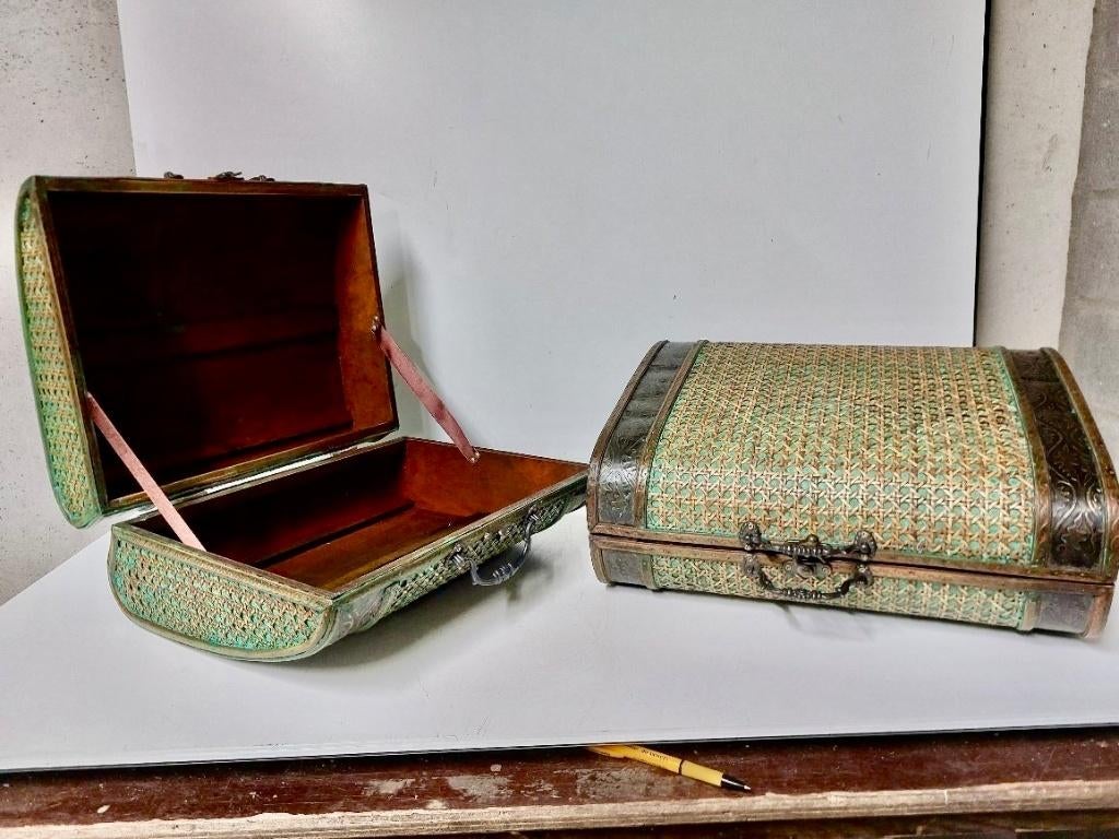 Houten Chinese koffers vintage, Ophalen of Verzenden
