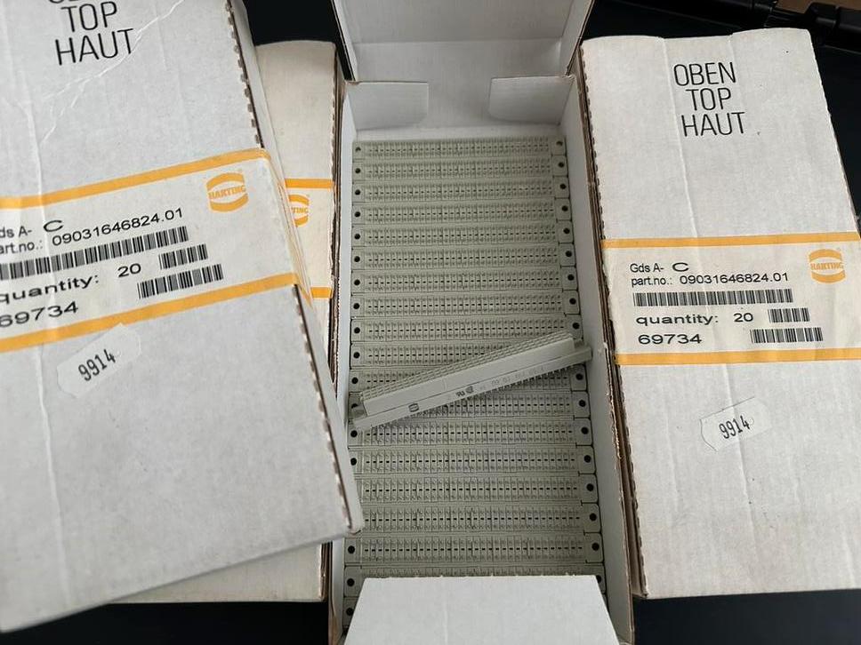 Partij Pancon & Harting, ruim 600 stuks printconnector pcb, Rfq@hrtng, Verzenden, Harting, Pancon