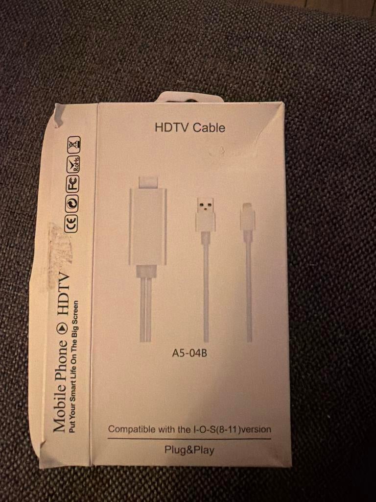 HDTV Kabel - lightning to HDMI, Ophalen of Verzenden, Gebruikt, Minder dan 2 meter, Tv-kabel