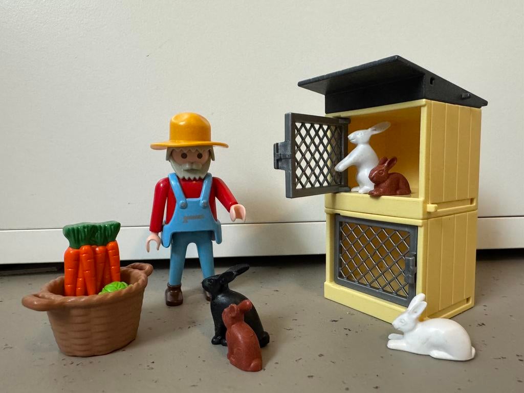 Playmobil Boer met veel konijntjes 4491, Kinderen en Baby's, Speelgoed | Playmobil, Ophalen of Verzenden, Zo goed als nieuw