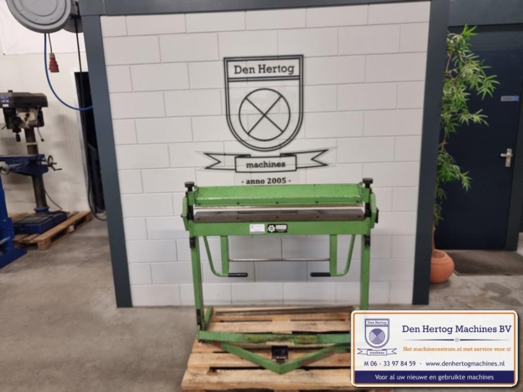 Zetbank HM met voetklemming 1020x1,5mm plaatbewerkingmachine, Ophalen, Gebruikt