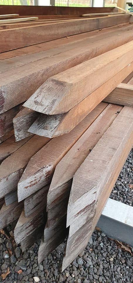 nieuwe hardhouten palen 60x60x3.05, Tuin en Terras, Palen, Balken en Planken, Nieuw, Palen, 250 cm of meer, Ophalen