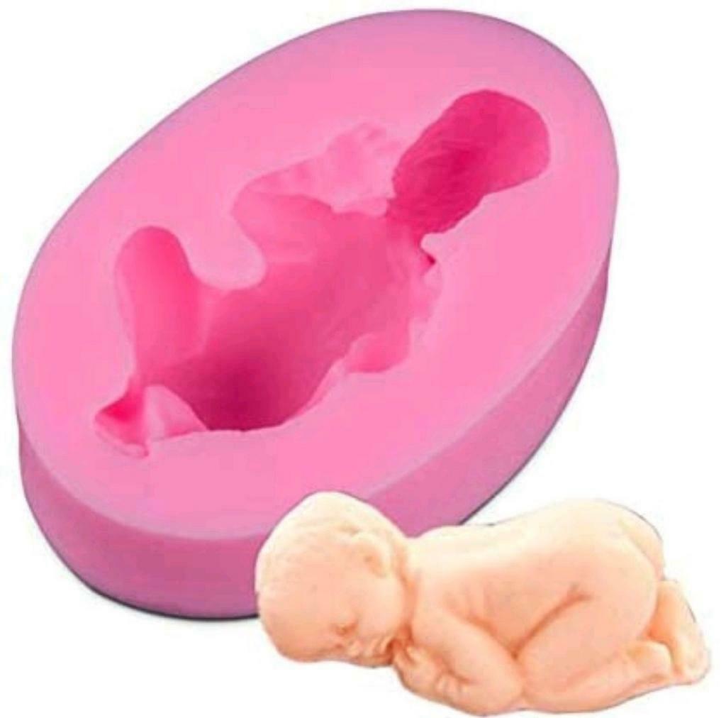 NIEUW Slapende baby, siliconen vorm / mal / mold, Ophalen of Verzenden, Nieuw, Taarten of Cupcakes, Versiering