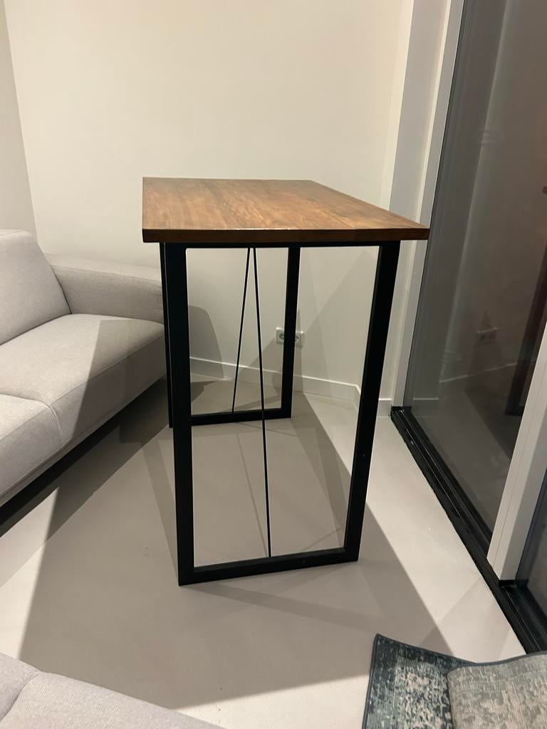 Teak Houten Sta Bureau / Borreltafel, Ophalen