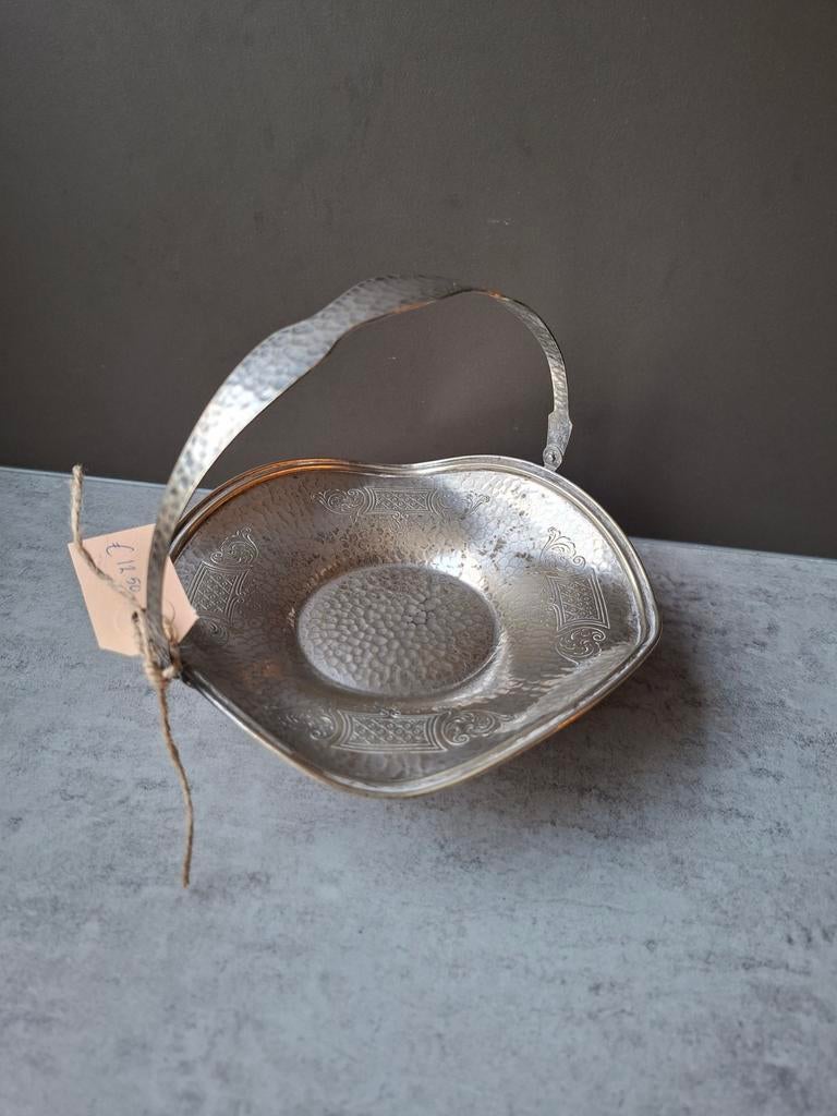 Antieke bonbon schaaltje verzilverd, Antiek en Kunst, Ophalen of Verzenden
