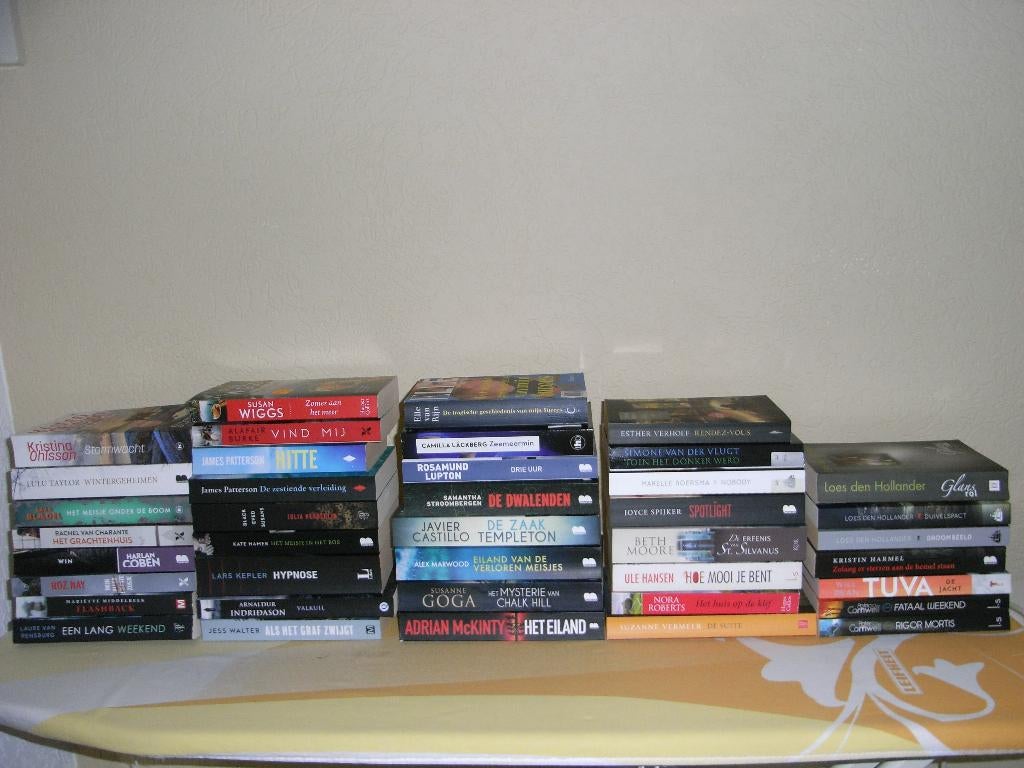 doos boeken/thrillers Lackberg/coben/vermeer/patterson etc, Ophalen of Verzenden, Zo goed als nieuw