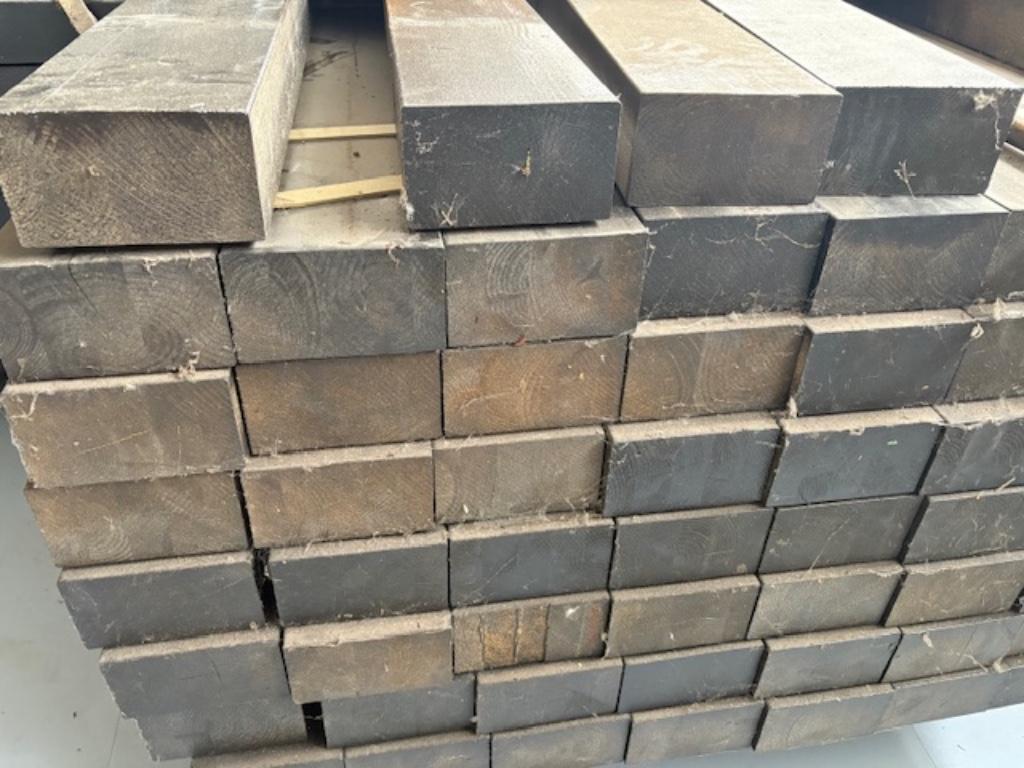 vuren verlijmde liggers zwart 95x168 zwart gecoat, Doe-het-zelf en Verbouw, Hout en Planken, Ophalen, Nieuw, 200 tot 250 cm, 50 mm of meer