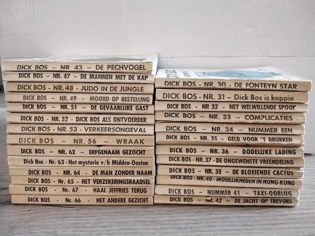 Dick Bos detective beeldverhaal MAZ 26 deeltjes, Boeken, Stripboeken, Meerdere stripboeken, Ophalen of Verzenden, Gelezen
