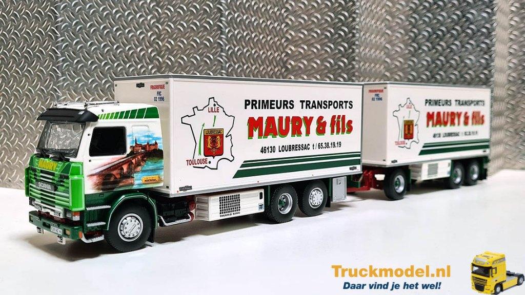 005 Tekno 81406 Maury & Fils Scania 143 incl.verzending, Hobby en Vrije tijd, Modelauto's | 1:50, Verzenden, Nieuw, Bus of Vrachtwagen