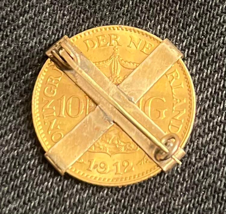 Gouden tientje 1912, Postzegels en Munten, Ophalen of Verzenden, Goud