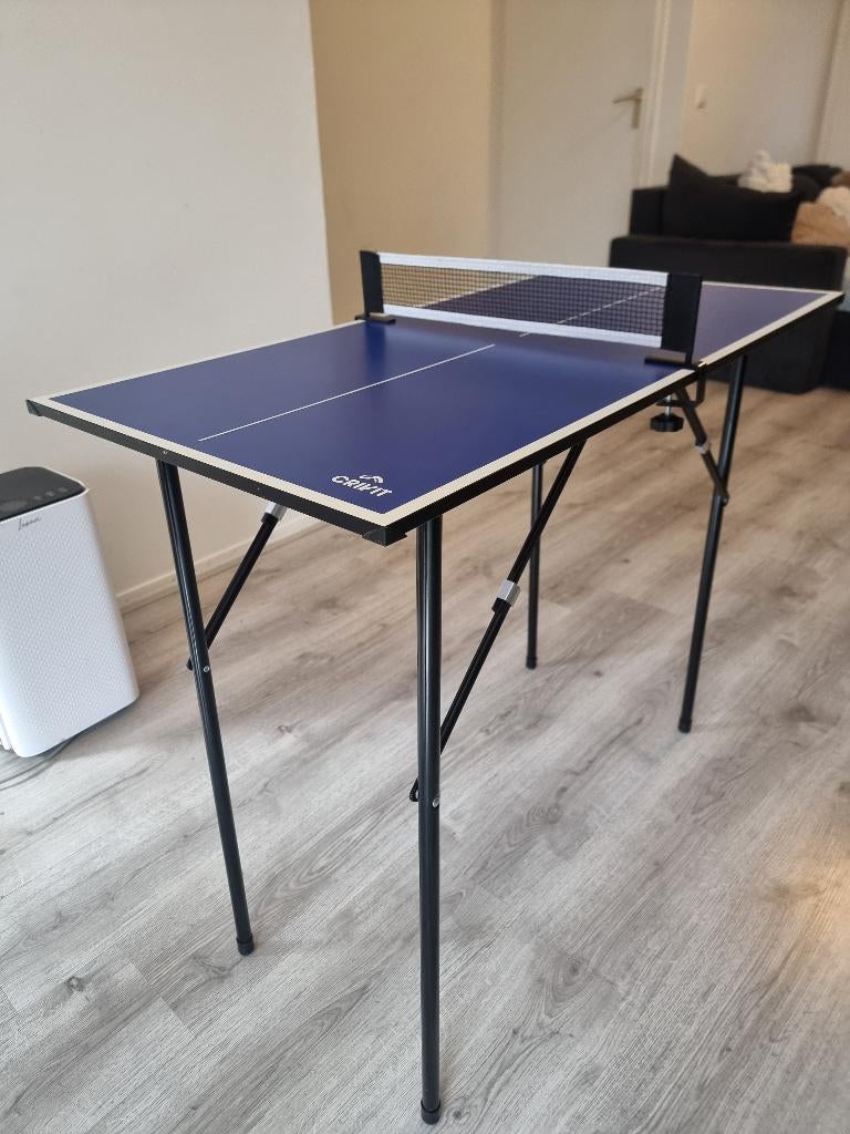 Mini tafeltennis, ping pong, Ophalen of Verzenden, Zo goed als nieuw, Tafel Indoor