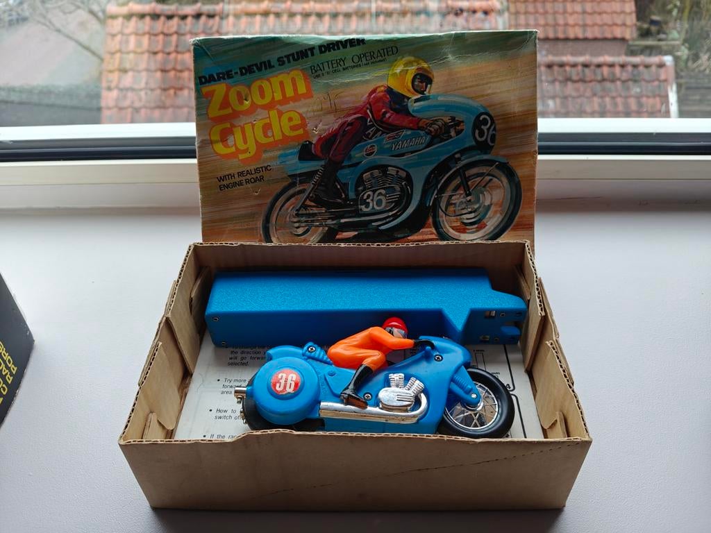 Vintage Zoom Cycle Stunt Motor - Zeldzaam!, Ophalen of Verzenden, Gebruikt, Afstandsbediening