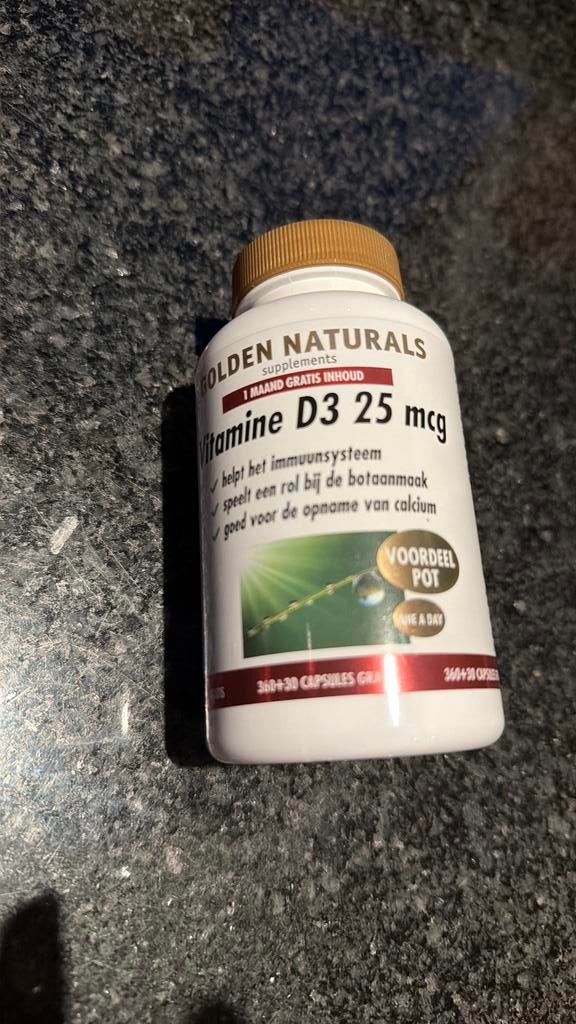Vitamine D 3 25 mcg, Ophalen of Verzenden, Nieuw, Overige typen
