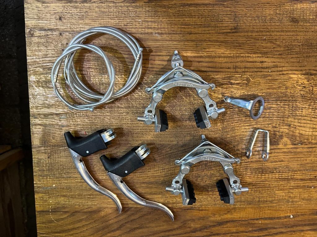 Vintage remset voor race fiets, Fietsen en Brommers, Fietsonderdelen, Ophalen of Verzenden, Zo goed als nieuw, Stuur