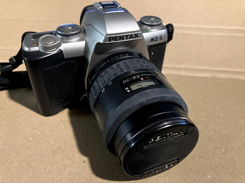 Pentax MZ-5 SLR camera incl. 28 - 70 & 80 - 210 mm., Ophalen, Zo goed als nieuw, Spiegelreflex, Pentax