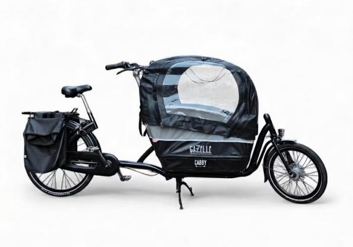 Regenhuif regentent geschikt voor Gazelle Cabby bakfiets
