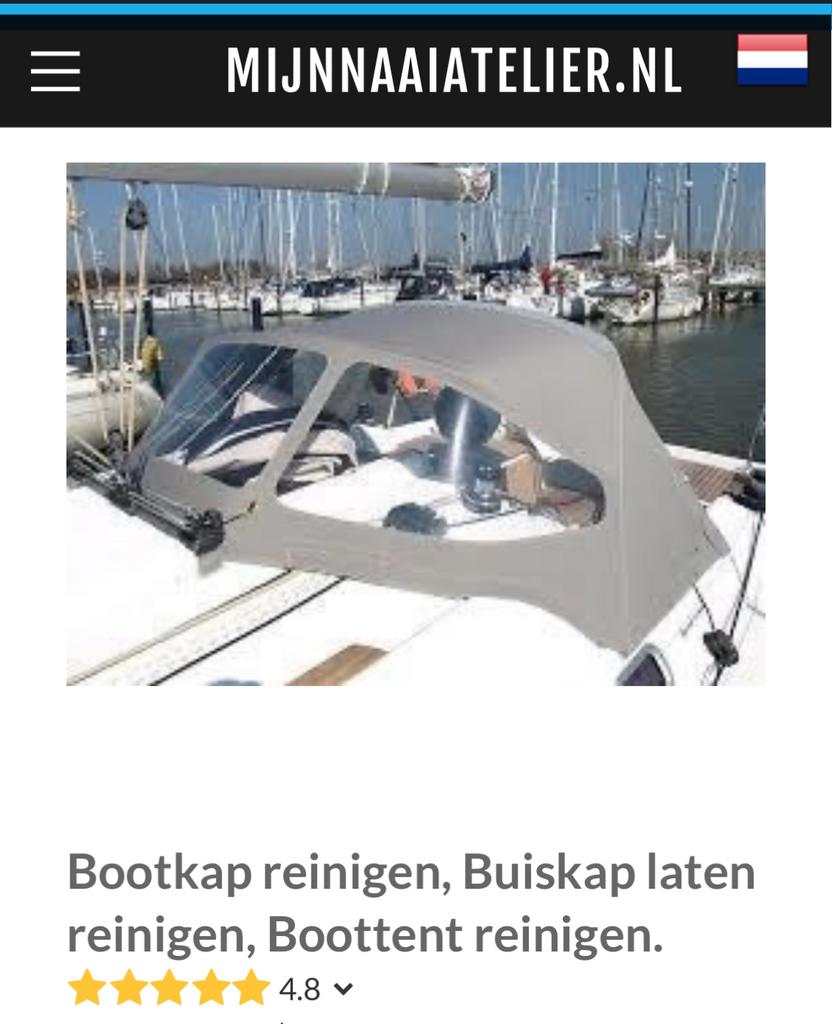 Bootkap / sprayhood reinigen, impregneren en reparatie, Ophalen, Zo goed als nieuw