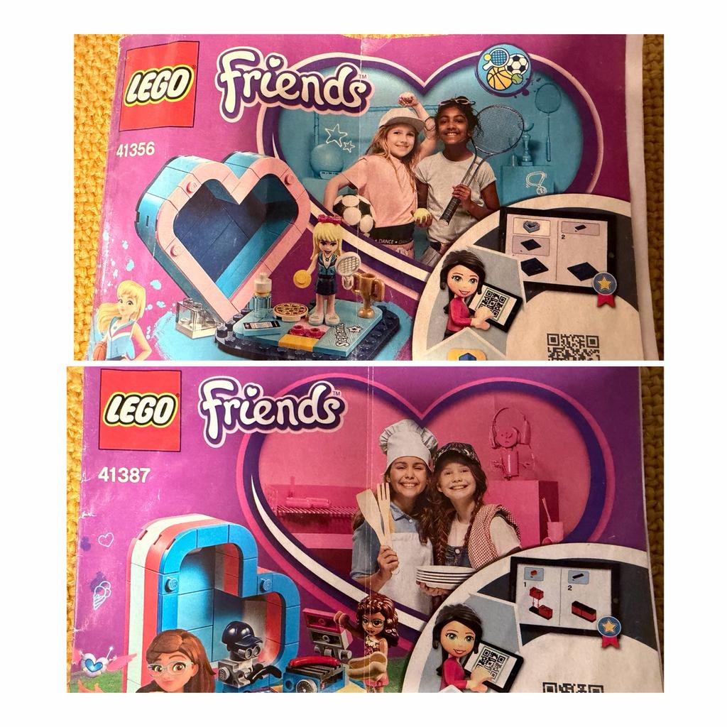 LEGO Friends 41387 & 41356 Vriendschapsdozen, Ophalen of Verzenden, Zo goed als nieuw, Complete set, Lego